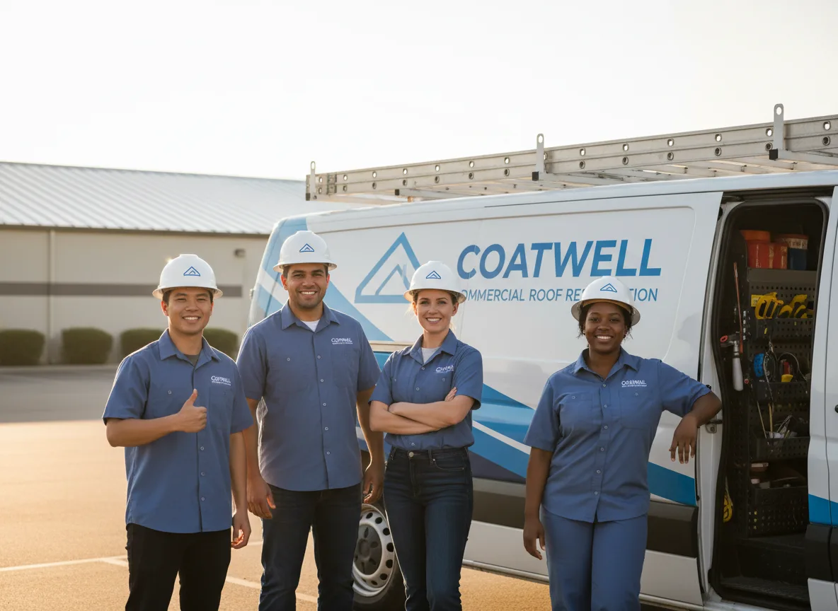 Commercial roof coating company in Prescott, IA